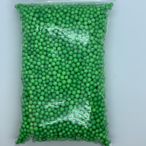 Шарики пенопластовые зелёные 