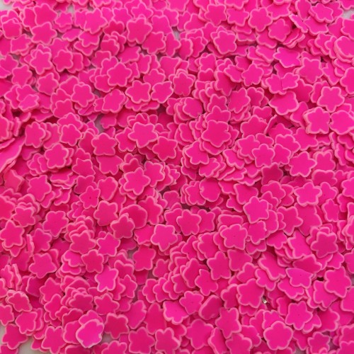 Посыпка фимо конфетти Звездочка ярко розовая